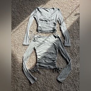 SHEIN Women’s Grey Long Sleeve Tops Bunlde